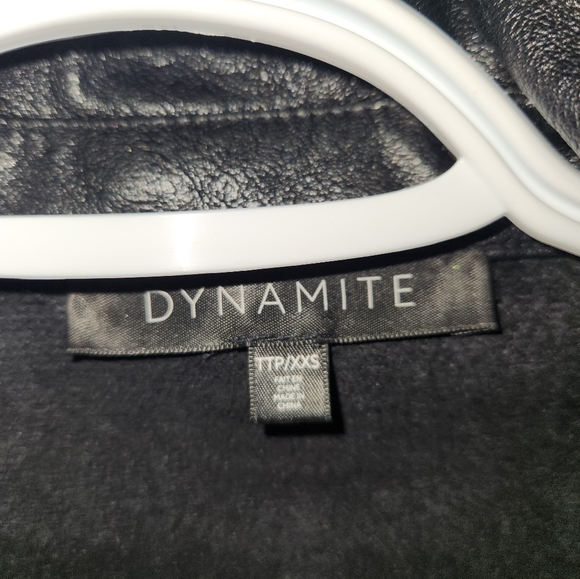 DYNAMITE - Faux Leather Light Coat - Picture 2 of 4